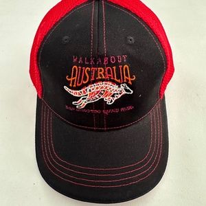New San Diego Zoo Australia Logo Red Baseball Cap Hat One Size